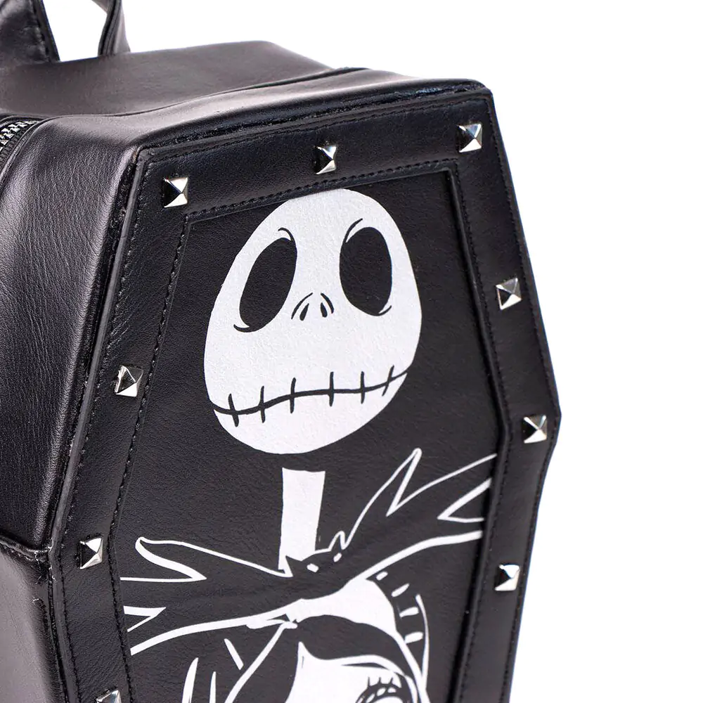 The Nightmare before Christmas Fashion - Rucsac din piele artificială în formă de sicriu Jack poza produsului