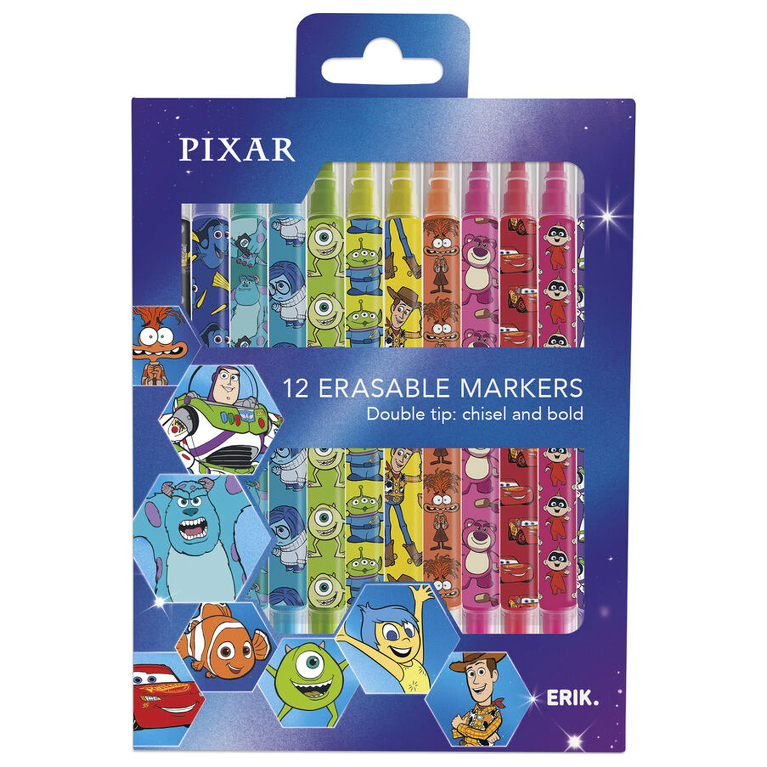 Disney Pixar set de 12 markere erasable poza produsului