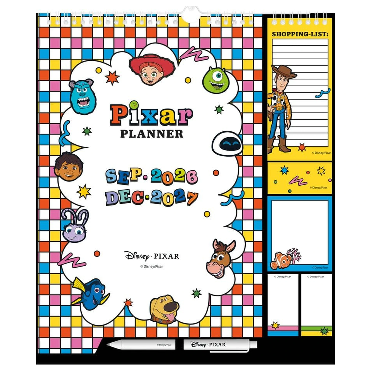 Disney Pixar Wall Planner 2026/27 30 x 34 cm poza produsului