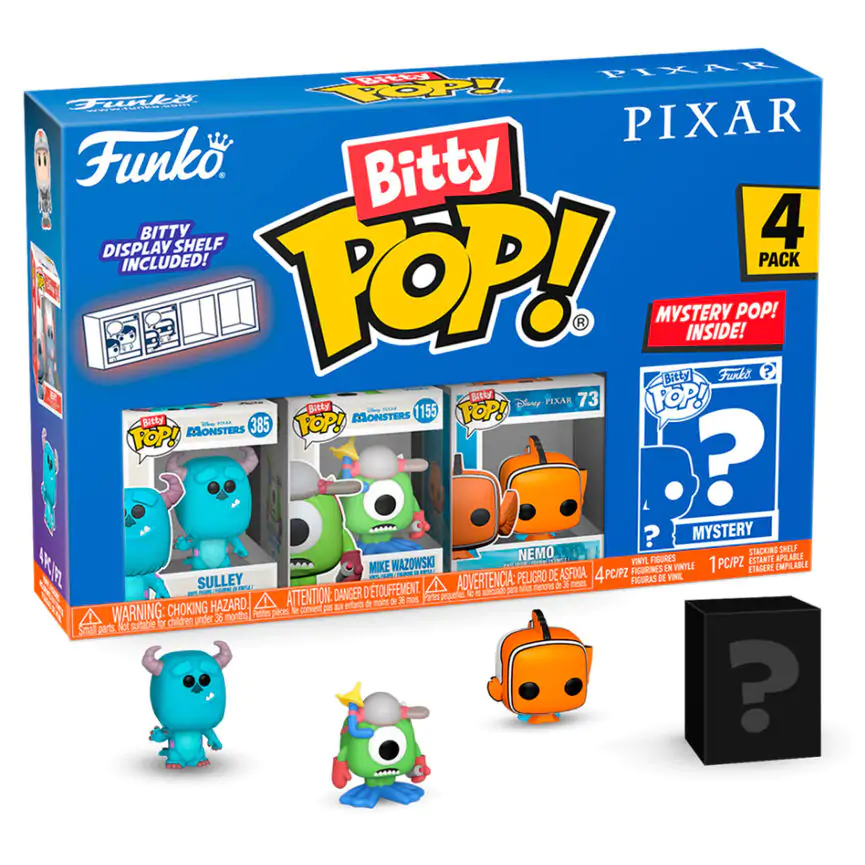 Disney Pixar Bitty Funko POP! Figurina de Vinil 4-Pack Monștri S.A. poza produsului