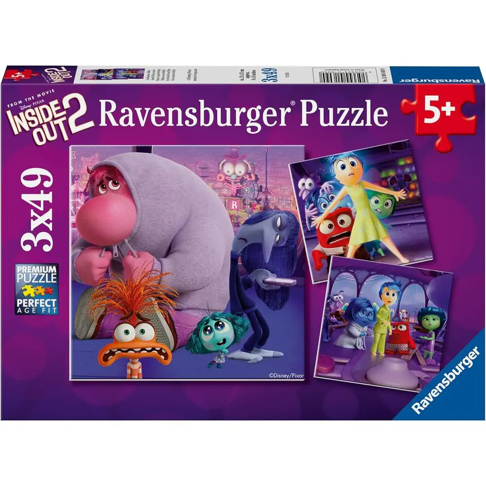 Disney Pixar Inside Out 2 puzzle 3x49 piese poza produsului