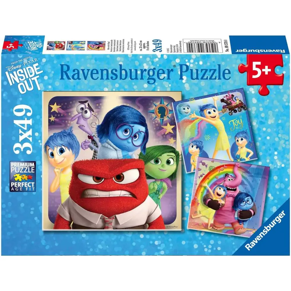 Disney Pixar Inside Out puzzle 3x49 piese poza produsului