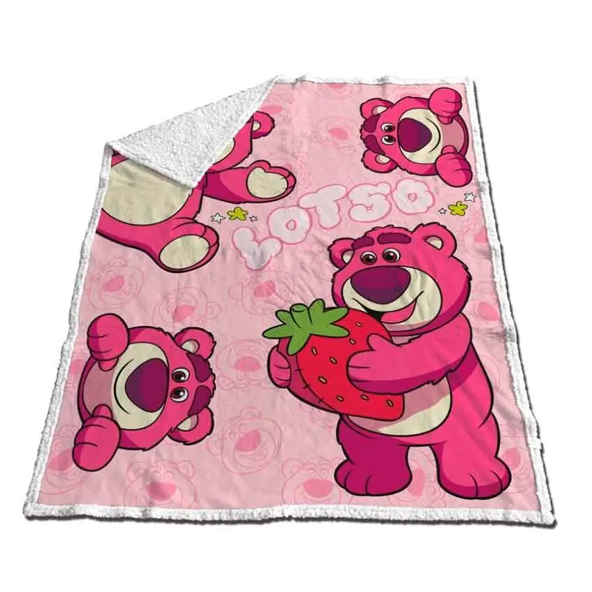 Disney Pixar Toy Story Lotso pătură coral sherpa 130x170cm poza produsului