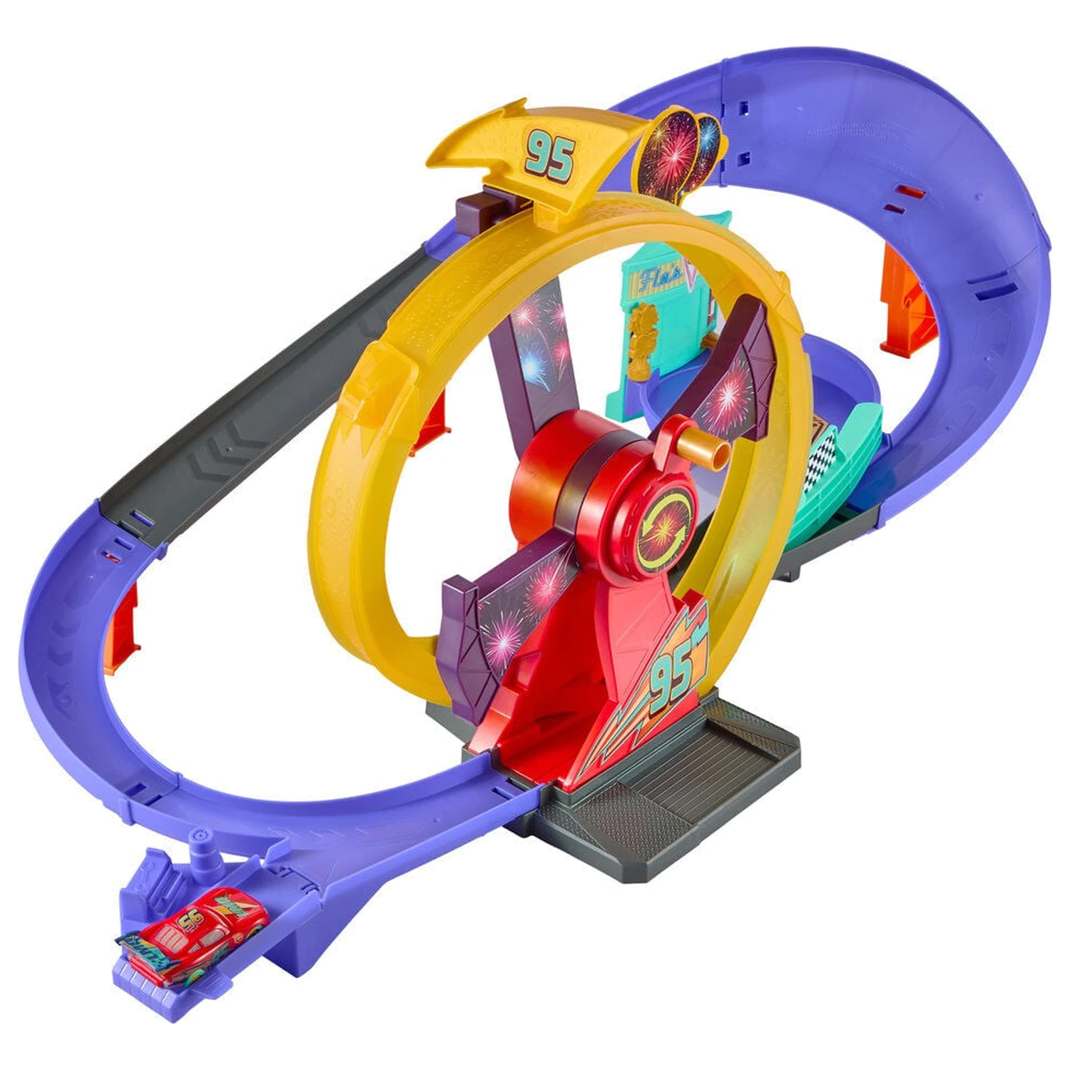 Disney Pixar Cars Lightning McQueen set pista poza produsului