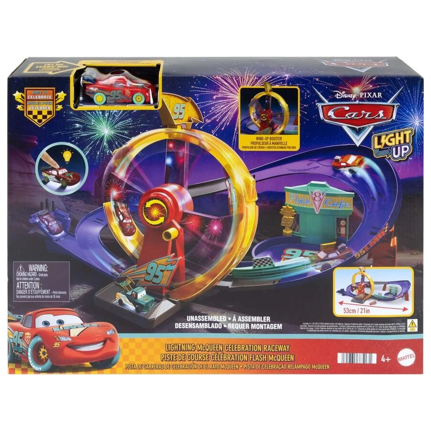 Disney Pixar Cars Lightning McQueen set pista poza produsului