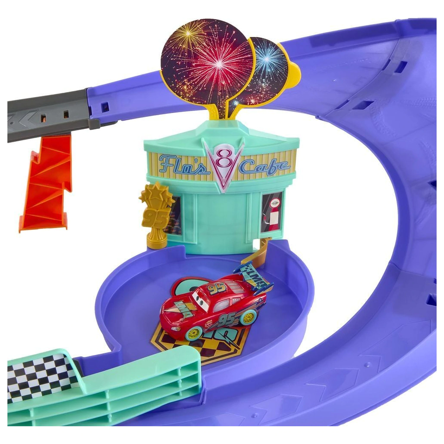 Disney Pixar Cars Lightning McQueen set pista poza produsului
