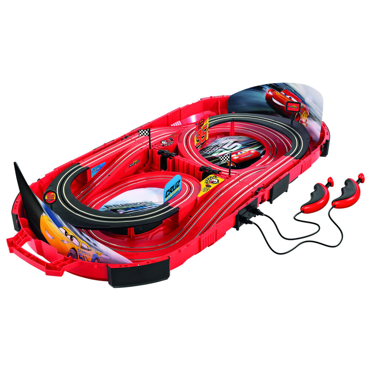 Disney Pixar Cars Race in a Case circuit de curse poza produsului