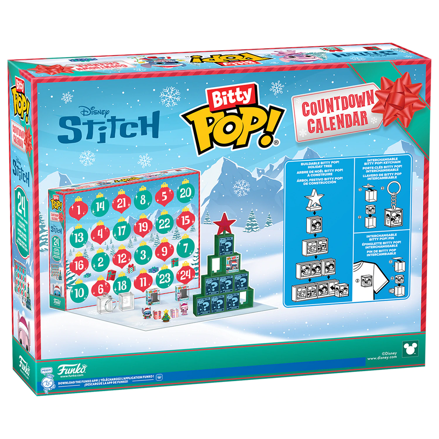Disney Funko Bitty POP! Calendar de Advent Stitch Holiday poza produsului