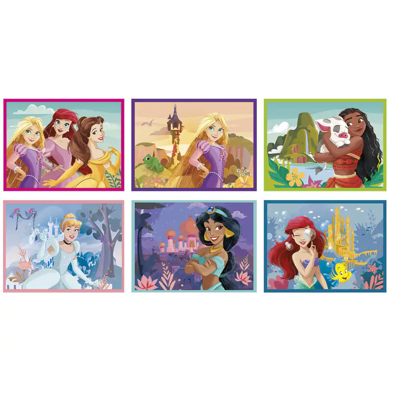 Disney Princess cube puzzle 12 piese poza produsului