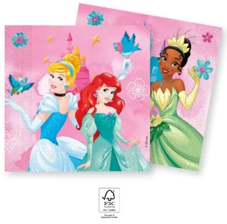 Disney Princess Live your Story, servetele Disney Princess 20 bucati 33x33 cm FSC poza produsului