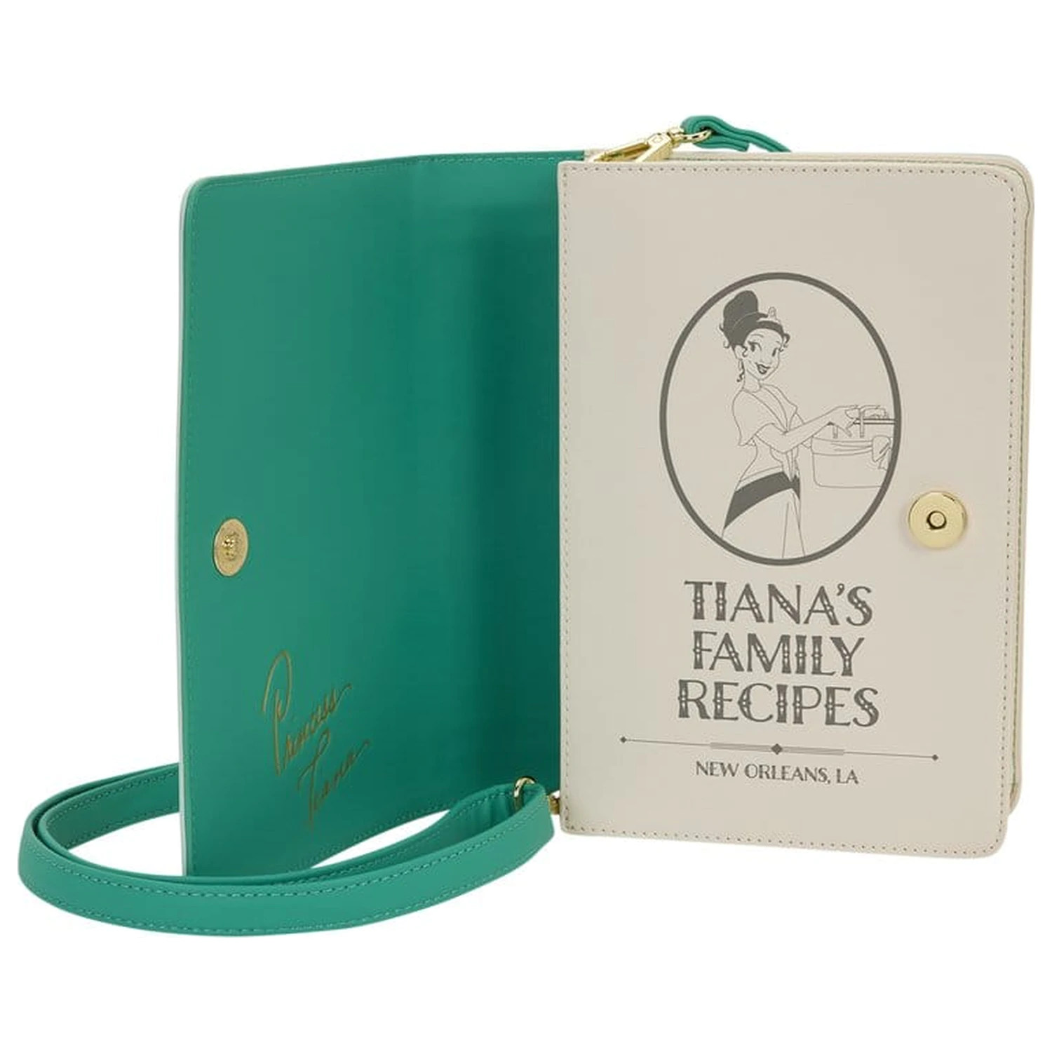 Disney by Loungefly Geanta de umar Princess Tiana Recipe Book poza produsului