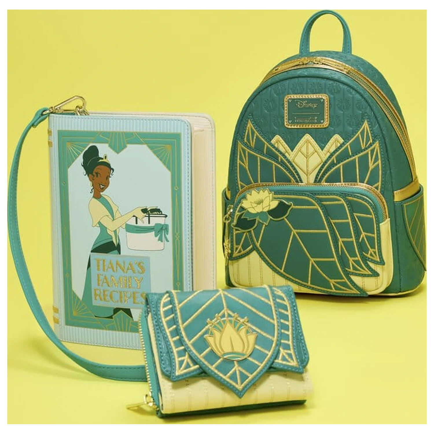 Disney by Loungefly Geanta de umar Princess Tiana Recipe Book poza produsului