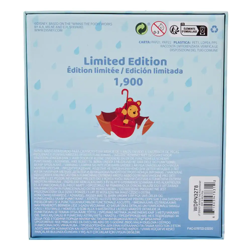 Disney by Loungefly Pin email glisant Winnie the Pooh Zi ploioasă Ediție limitată 8 cm poza produsului