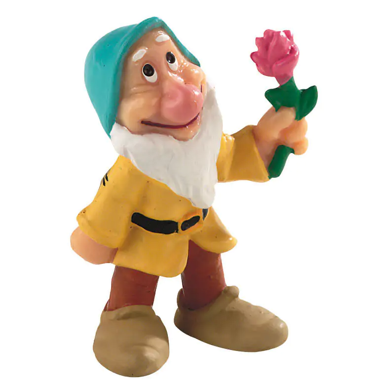 Figurină Disney Albă ca Zăpada pitic cu floare 5cm poza produsului