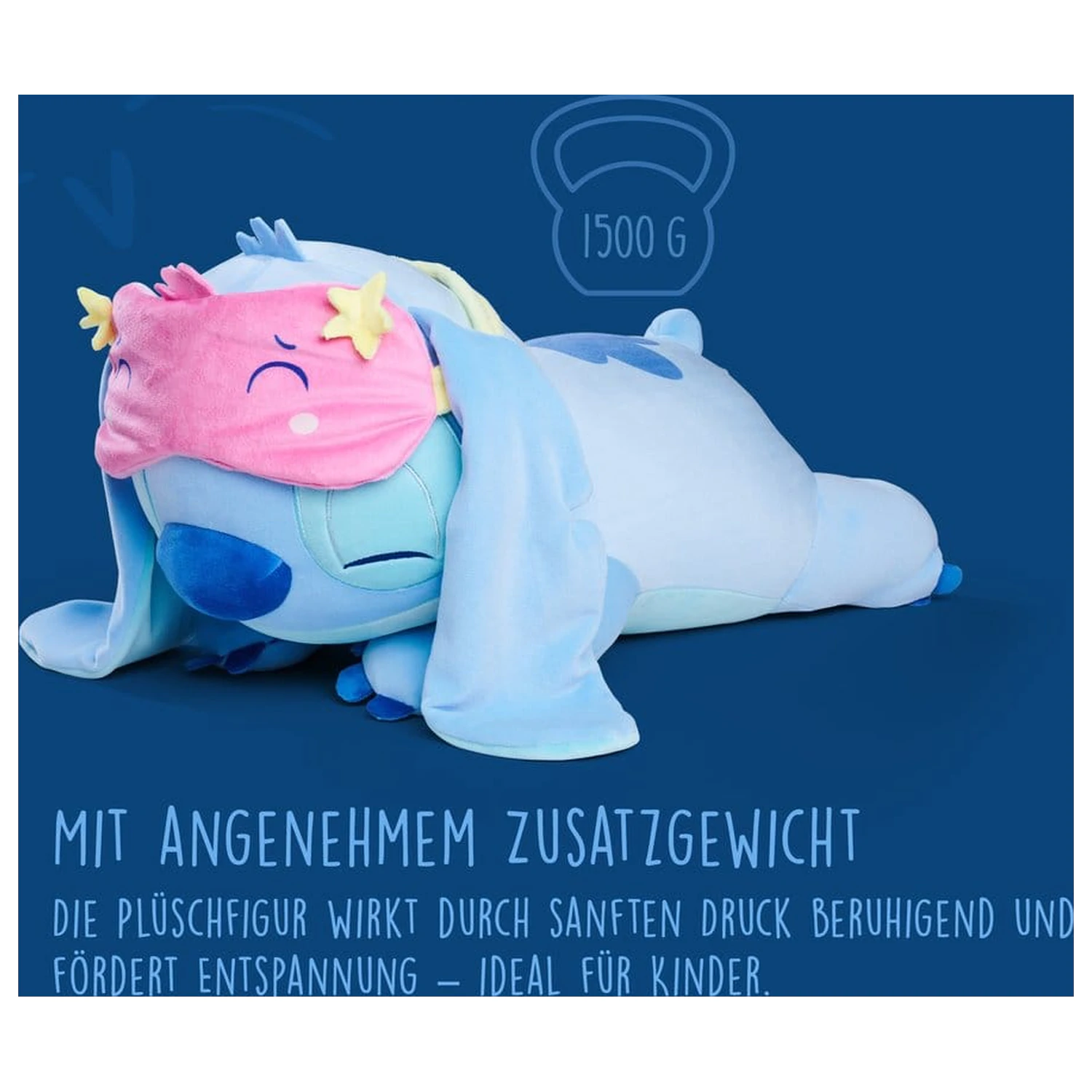 Disney Snuglets Wellbeing Figurina din Plus Greu Stitch 40 cm poza produsului