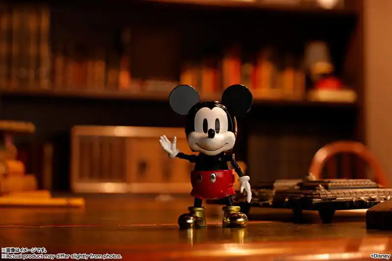 Figurină de acțiune turnată sub presiune Disney Soul of Chogokin Super Change Mickey Mouse by Kunio Okawara 13 cm poza produsului