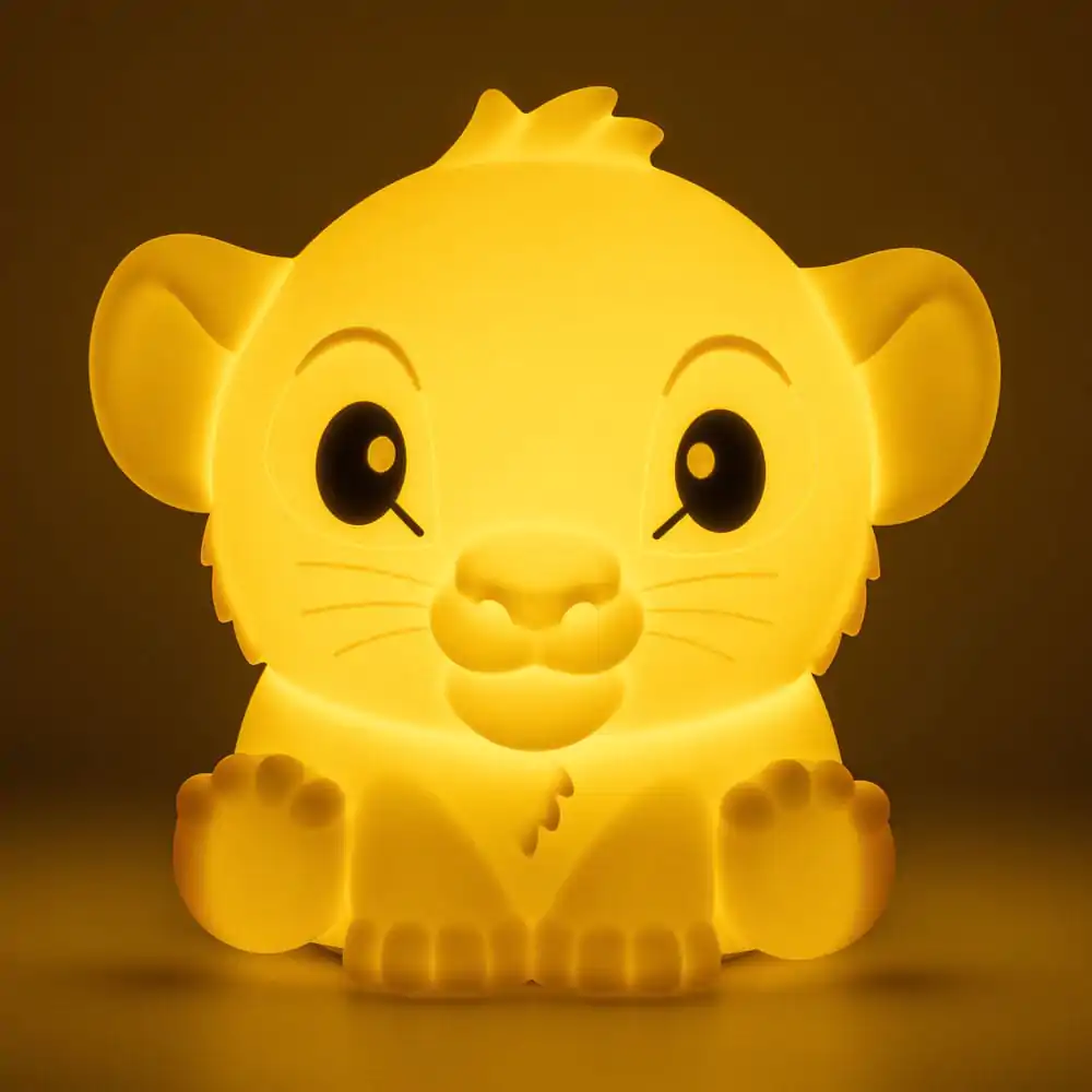 Disney Squishy Glo Silicon Light The Lion King Simba 15 cm, lampă din silicon poza produsului