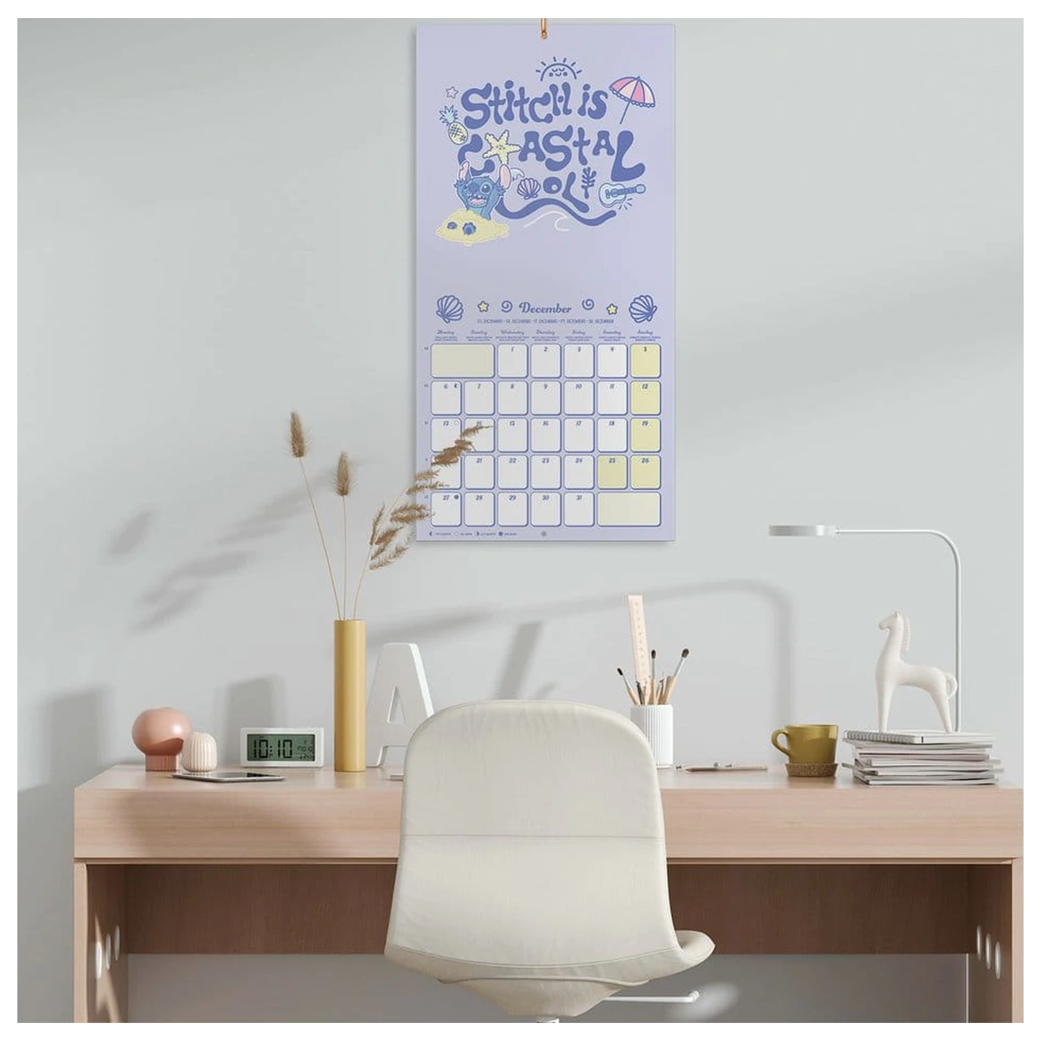 Disney Stitch Calendar de perete 2027 30 x 30 cm poza produsului