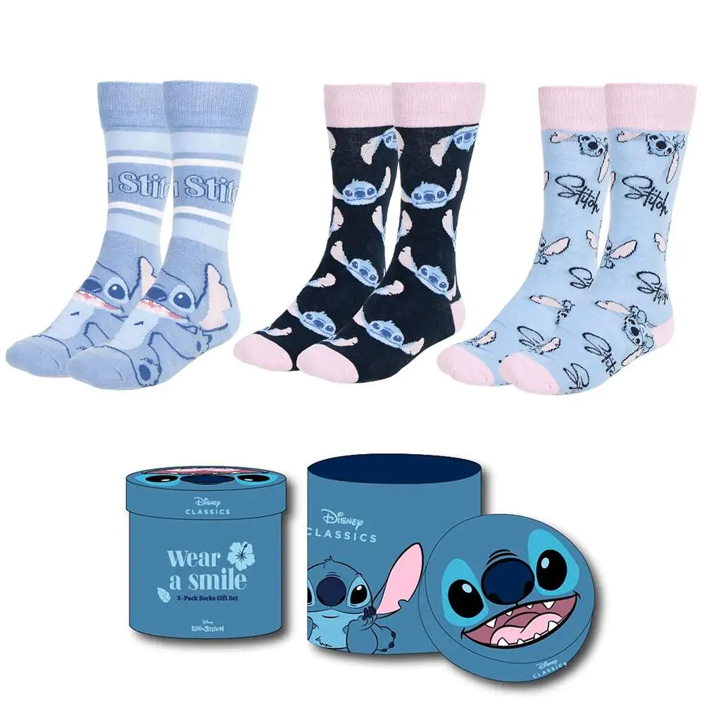 Disney Stitch set 3 perechi șosete adult poza produsului