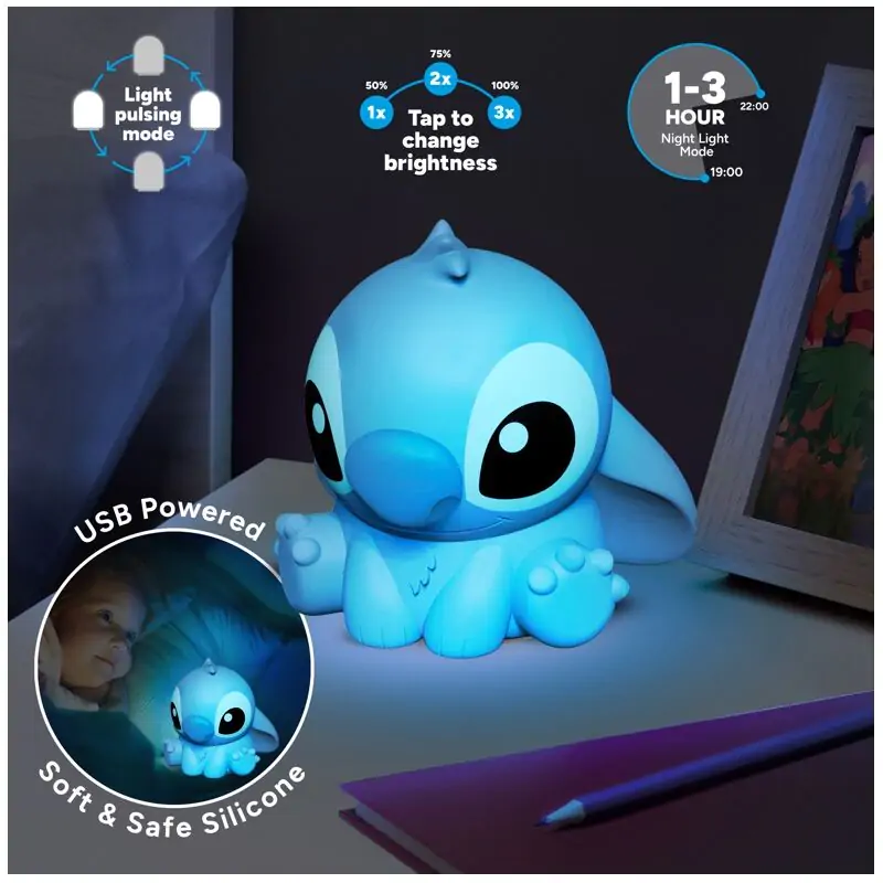 Disney Stitch lampă 3D 15cm poza produsului