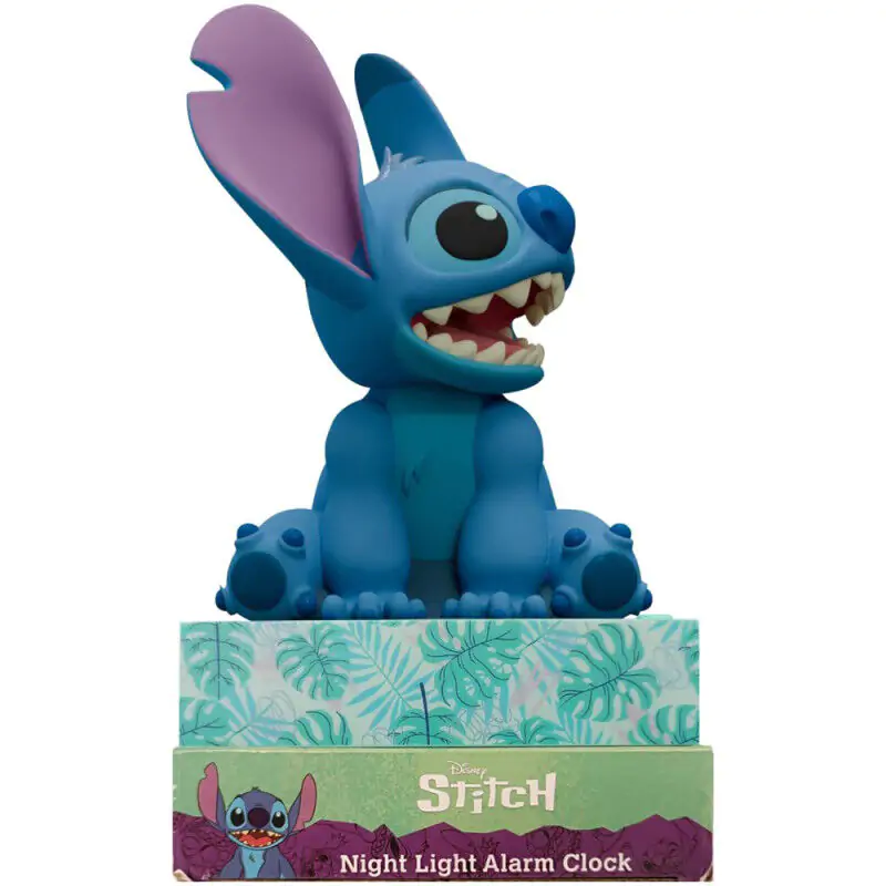 Disney Stitch lampă 3D cu ceas deșteptător poza produsului