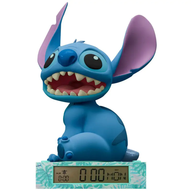 Disney Stitch lampă 3D cu ceas deșteptător poza produsului