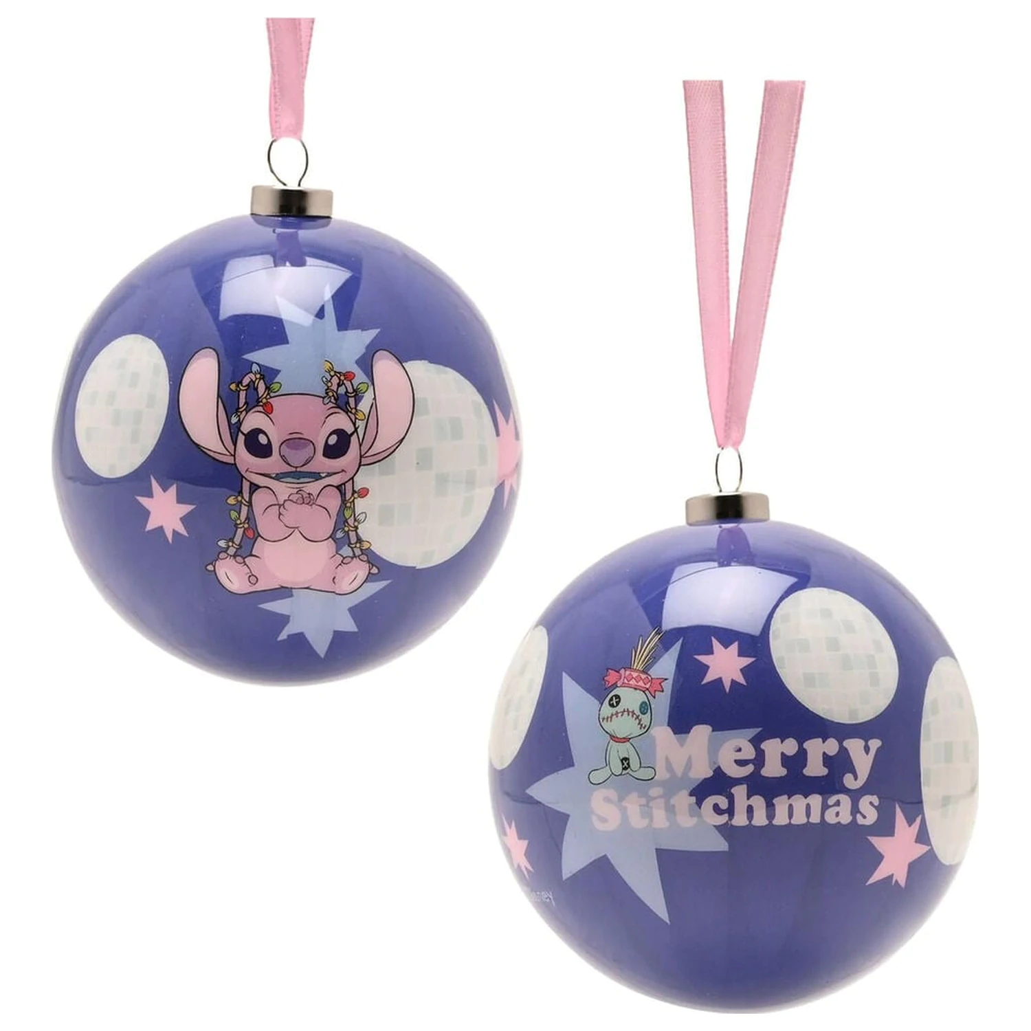 Disney Stitch Set de 4 globuri de Craciun poza produsului