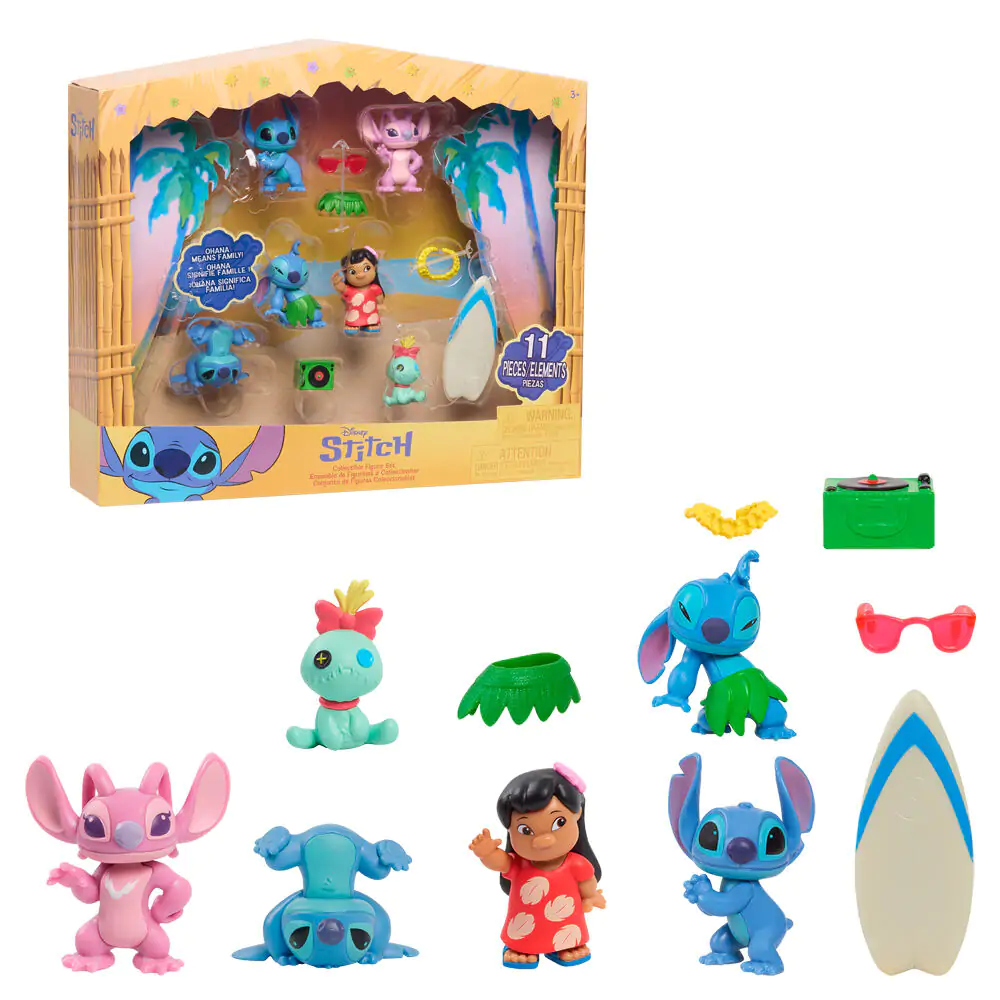 Disney Stitch pachet 6 figurine 5cm poza produsului