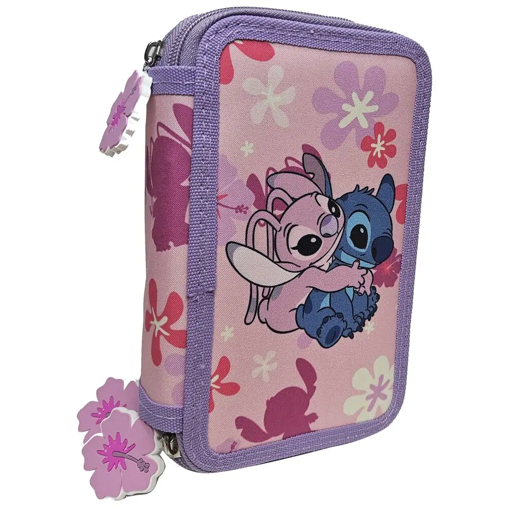 Disney Stitch & Angel etui triplu pentru creioane poza produsului