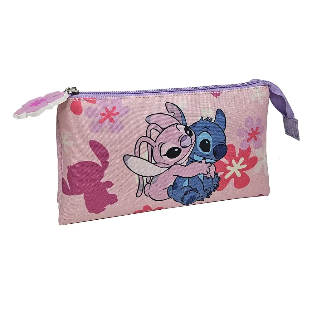 Disney Stitch & Angel etui triplu pentru creioane poza produsului