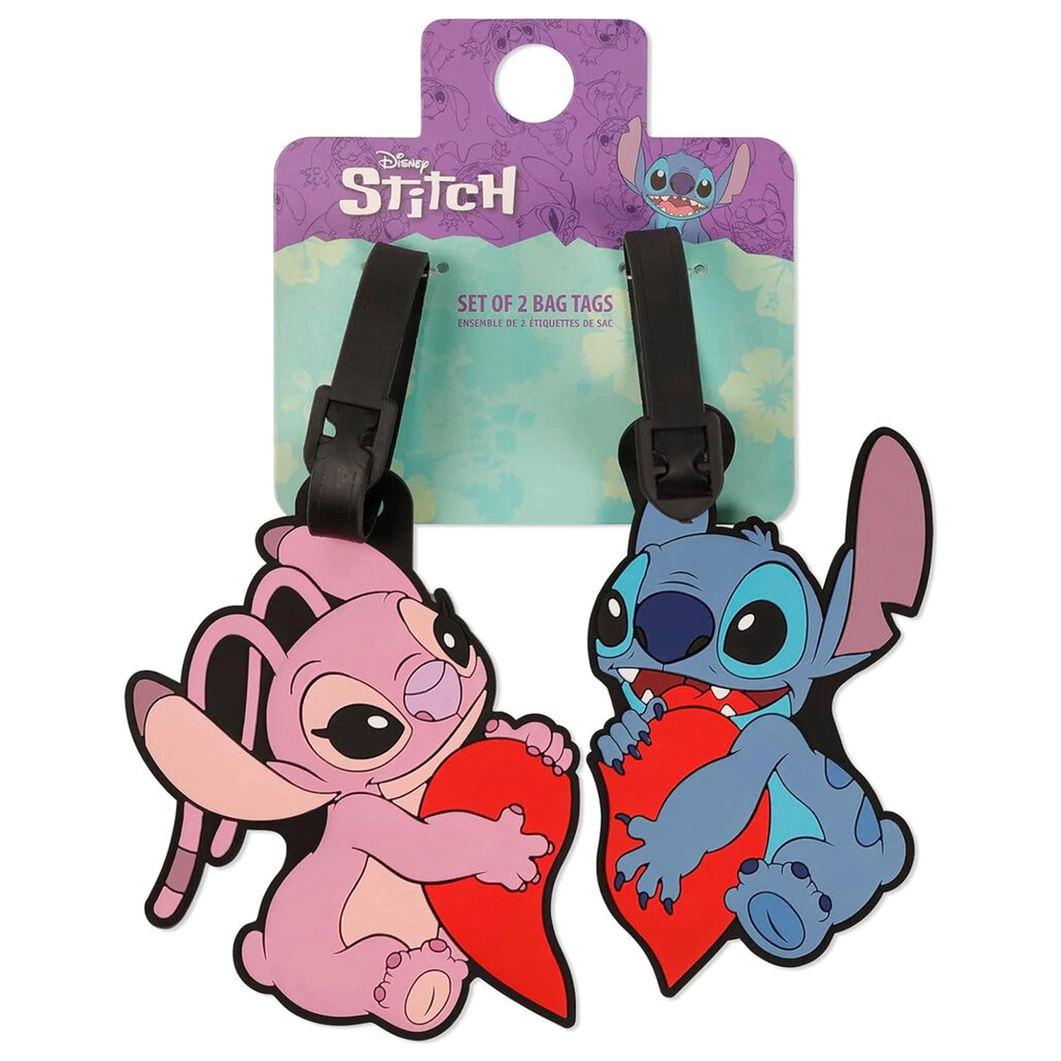Disney Stitch & Angel set de 2 etichete bagaj poza produsului