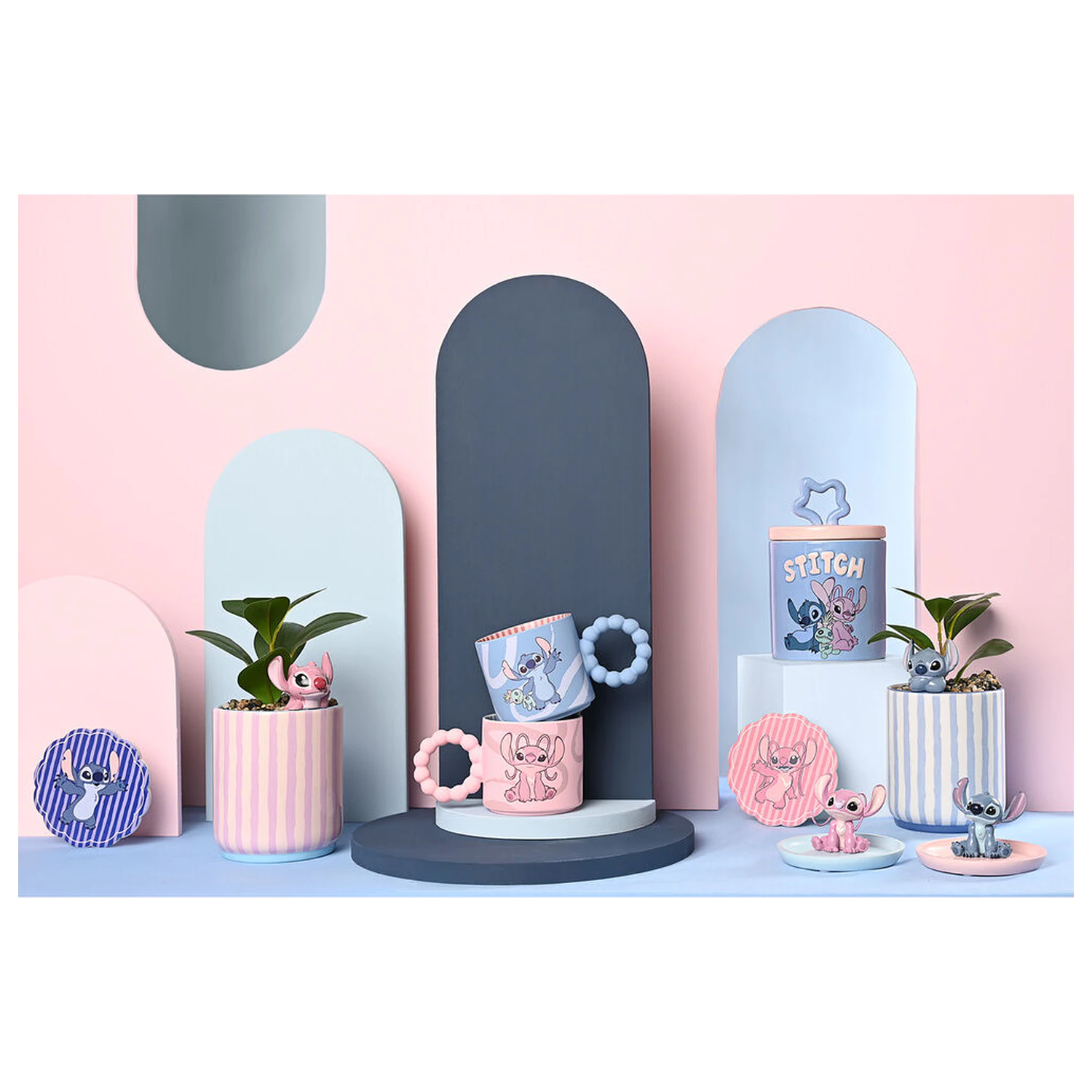 Disney Stitch Angel farfurioara decorativa din rasina poza produsului