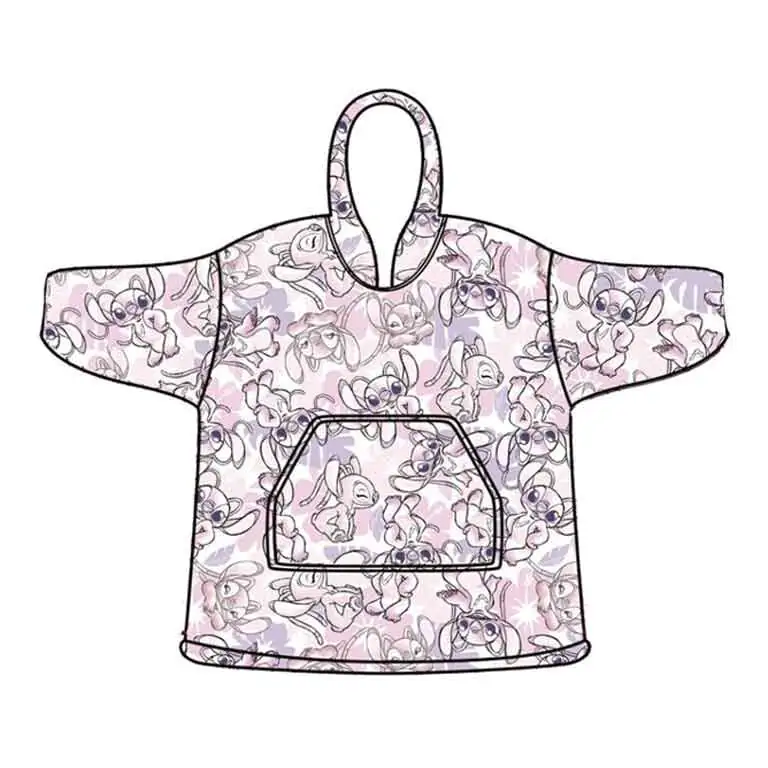 Disney Stitch Angel oversize hanorac palton copii coral poza produsului