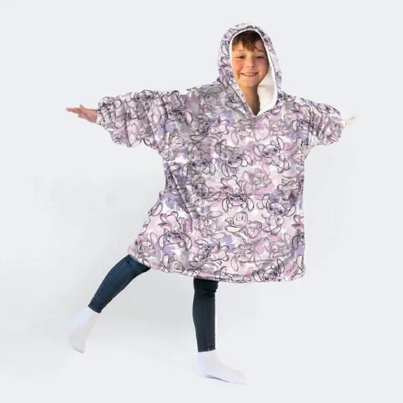 Disney Stitch Angel oversize hanorac palton copii coral poza produsului