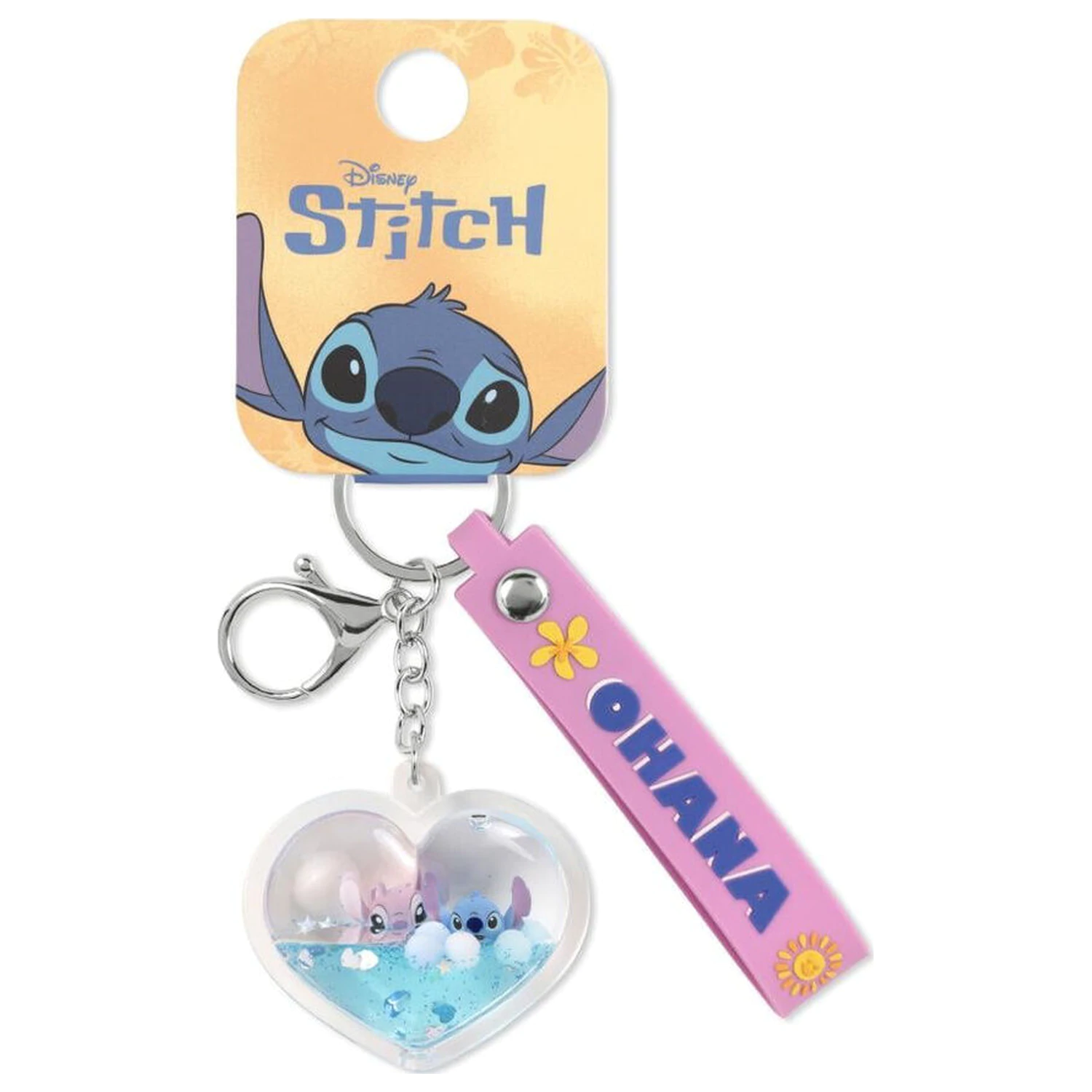 Disney Stitch & Angel Ohana Heart breloc poza produsului