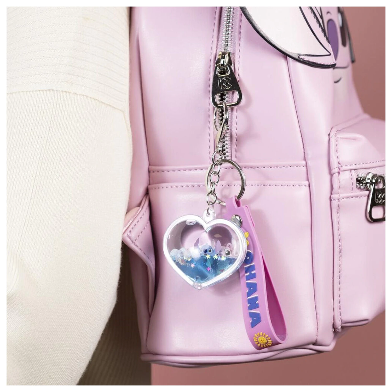 Disney Stitch & Angel Ohana Heart breloc poza produsului