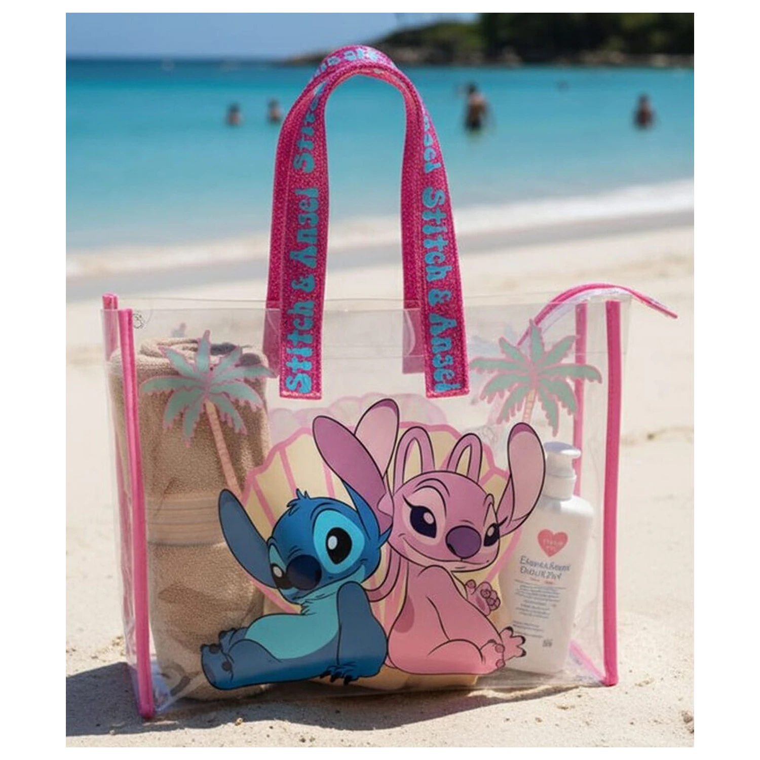 Geanta de plaja Disney Stitch & Angel poza produsului