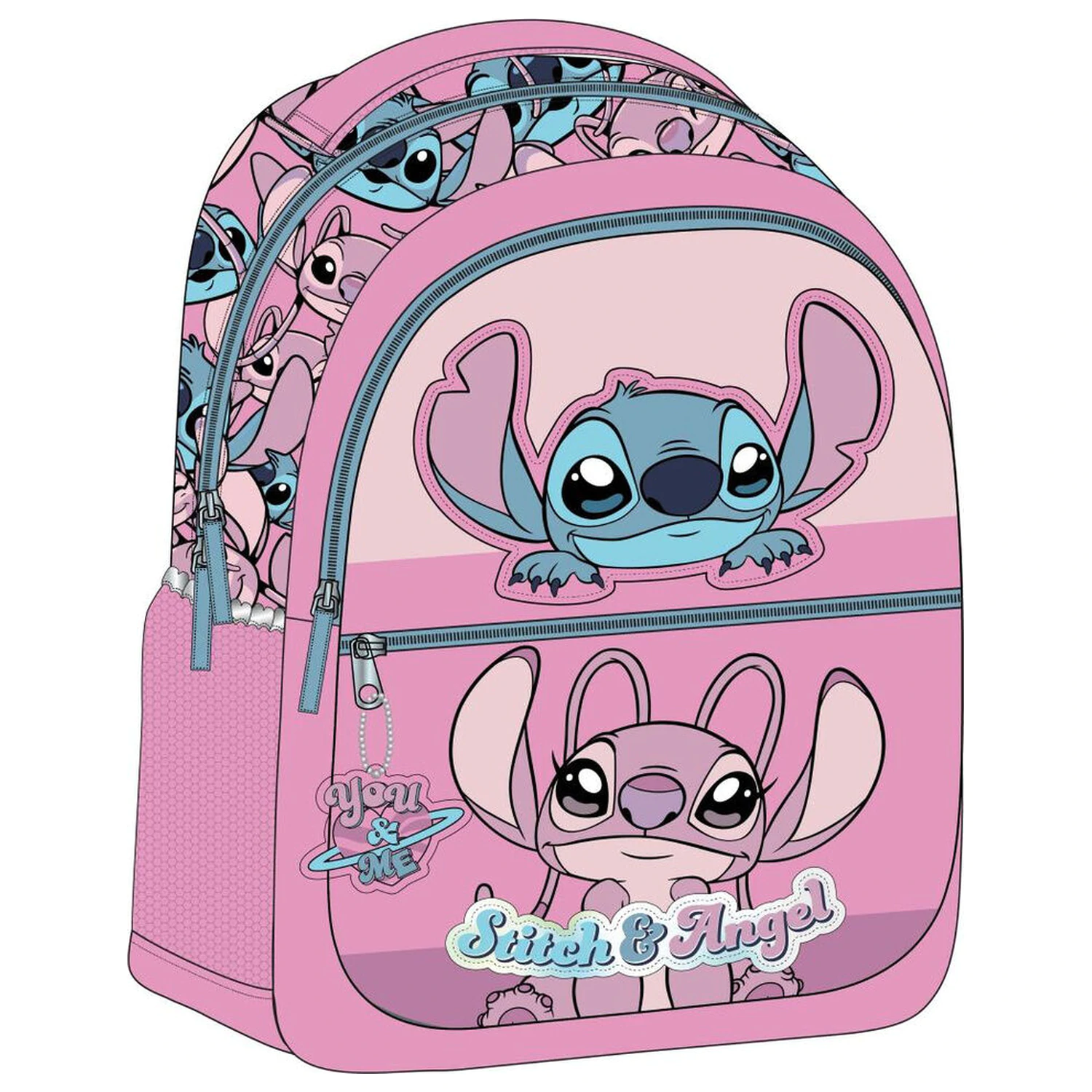 Disney Stitch & Angel rucsac 40cm poza produsului