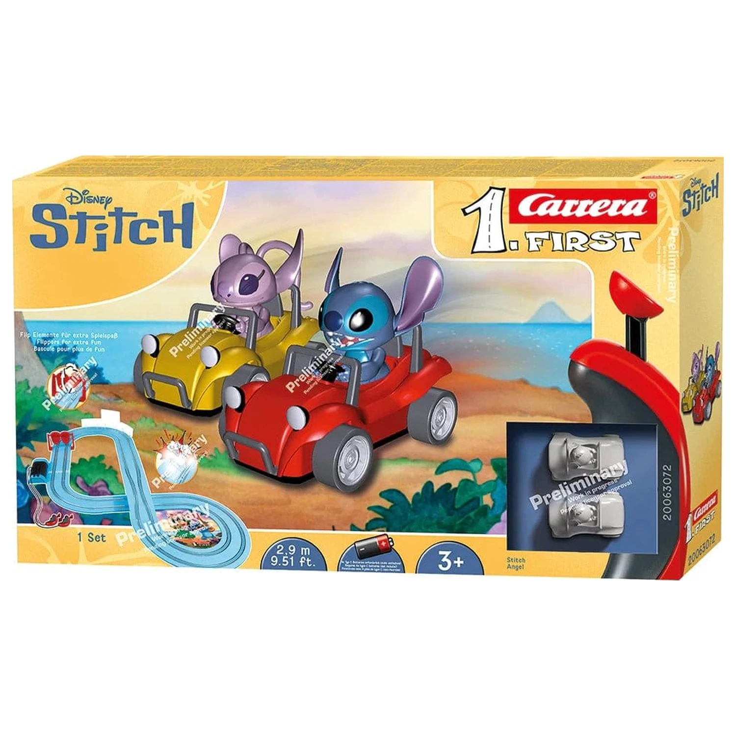 Disney Stitch Carrera First Set Pista de curse Disney Stitch 2,9" poza produsului