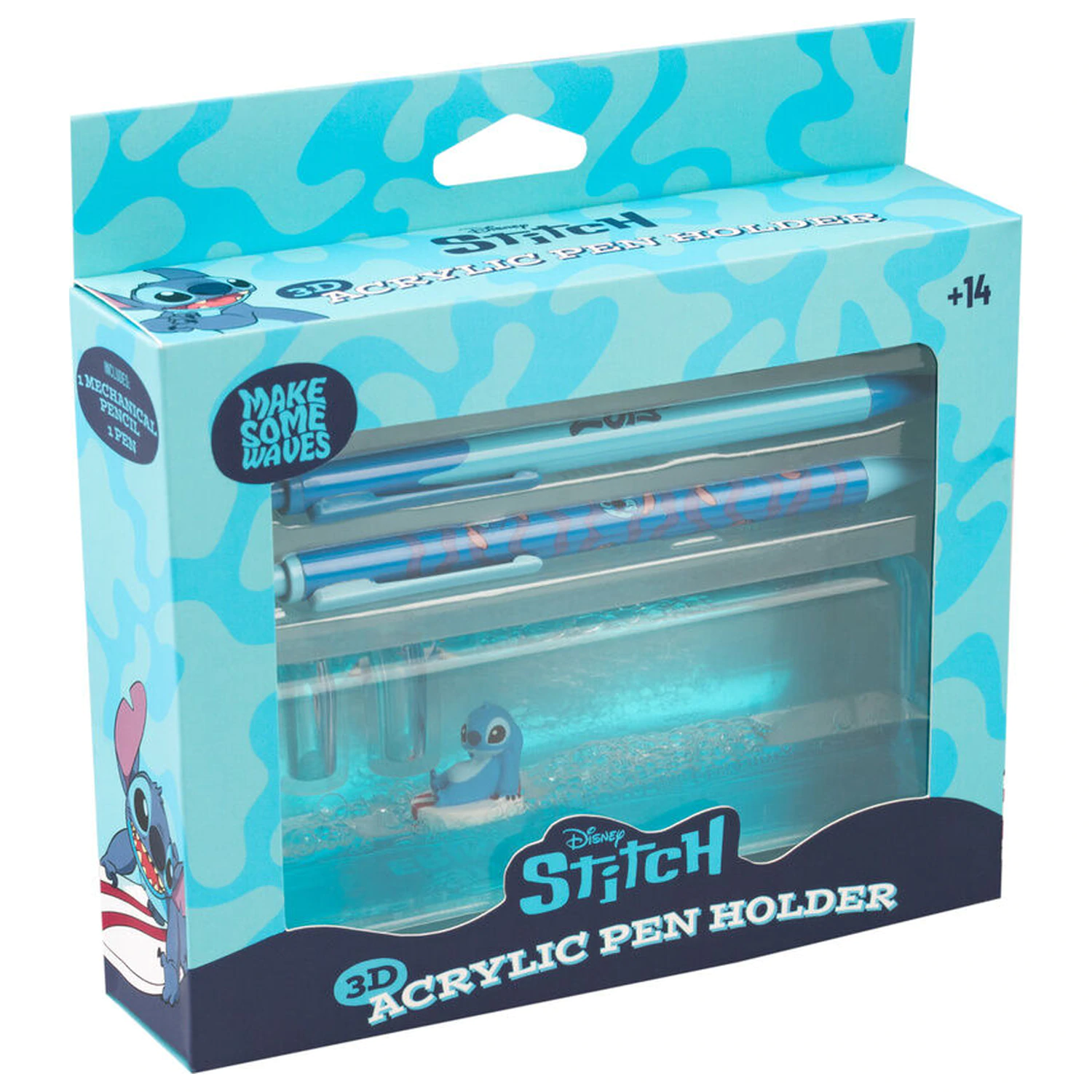 Disney Stitch set de creion, pix si stand acrilic poza produsului