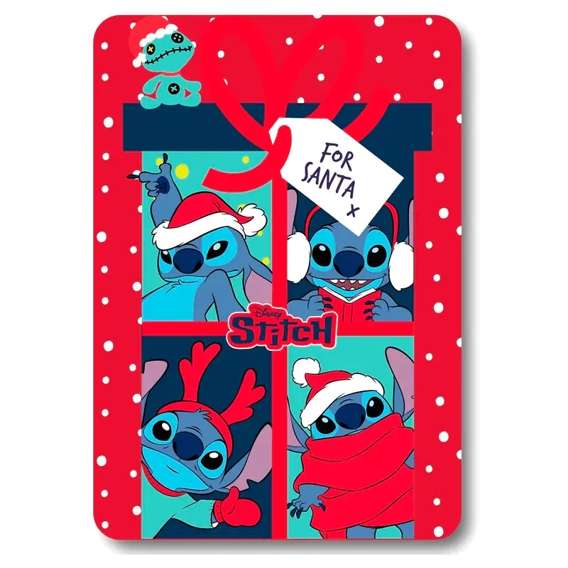 Disney Stitch Christmas pătură polară poza produsului