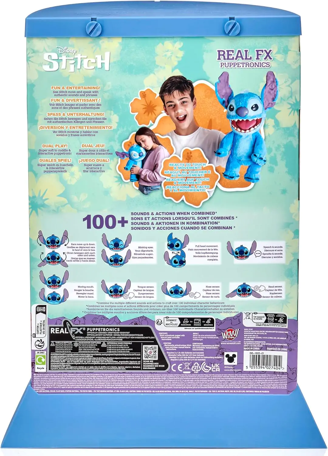 Disney Stitch marionetă electrică interactivă figurină 45cm poza produsului