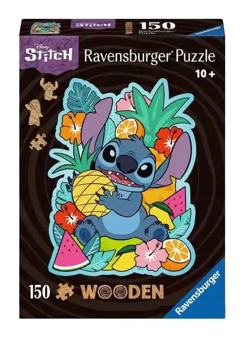 Disney WOODEN Puzzle tip Jigsaw Stitch (150 piese) poza produsului