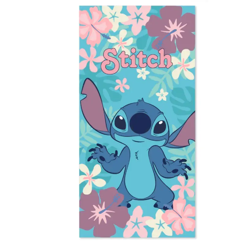 Disney Stitch Flowers prosop de plajă din bumbac poza produsului