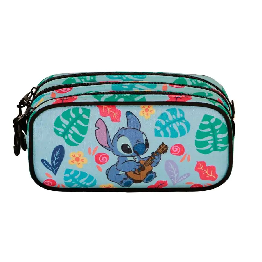 Disney Stitch Guitar etui triplu pentru creioane poza produsului