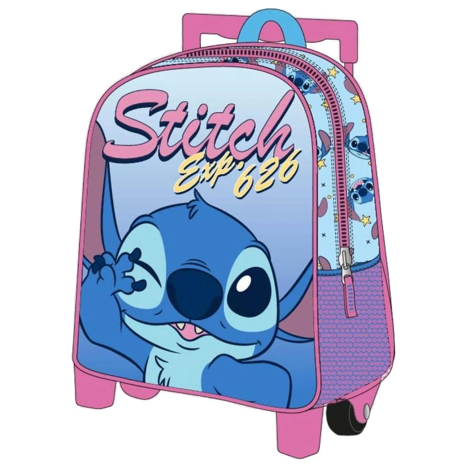 Rucsac ghiozdan cu roti Disney Stitch 29cm poza produsului