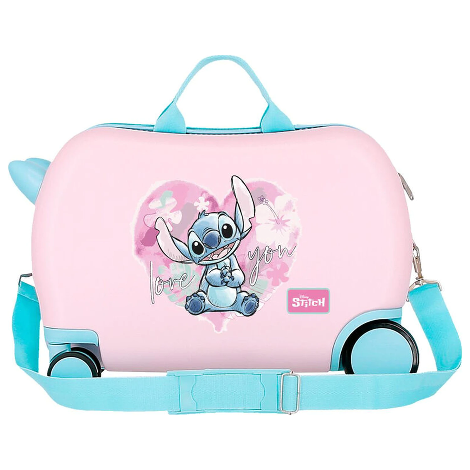 Disney Stitch Heart ABS troler valiza 45cm poza produsului