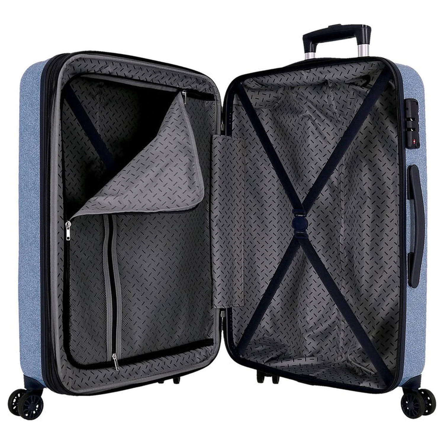 Disney Stitch Hearts ABS set 2 piese troler valiză 55/65cm poza produsului