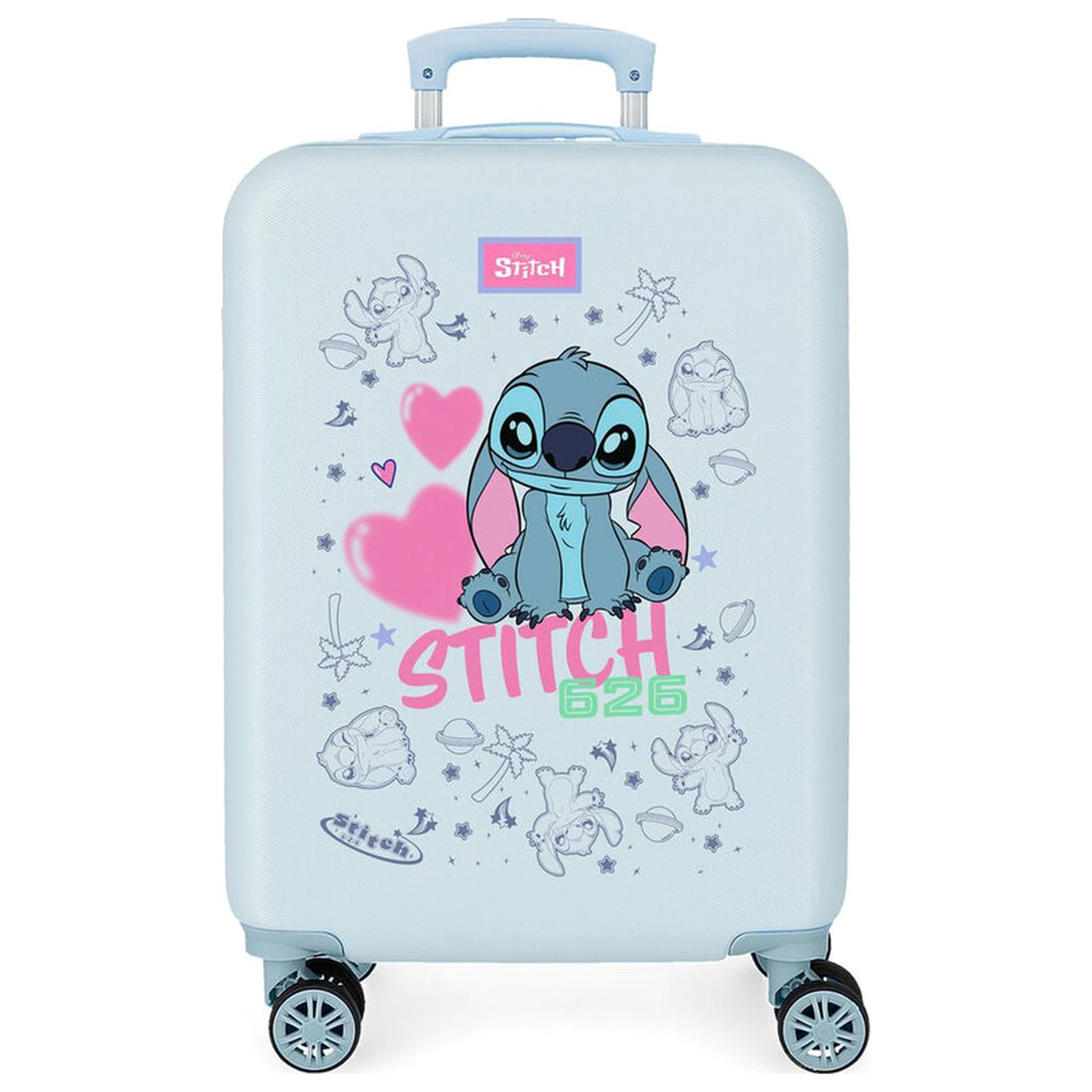 Valiză trolley ABS Disney Stitch Hearts 55 cm poza produsului