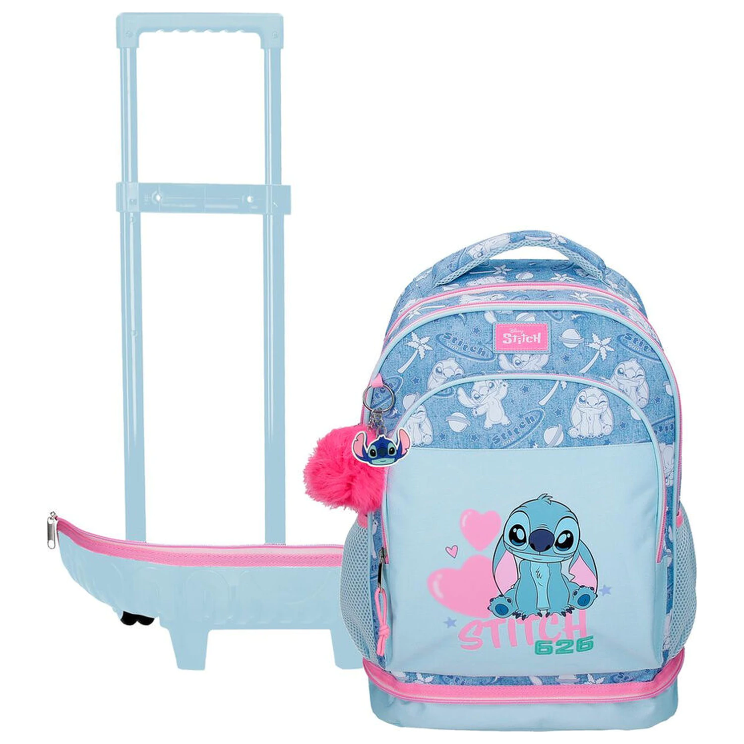 Disney Stitch Hearts Troler compact extrasabil 43cm poza produsului